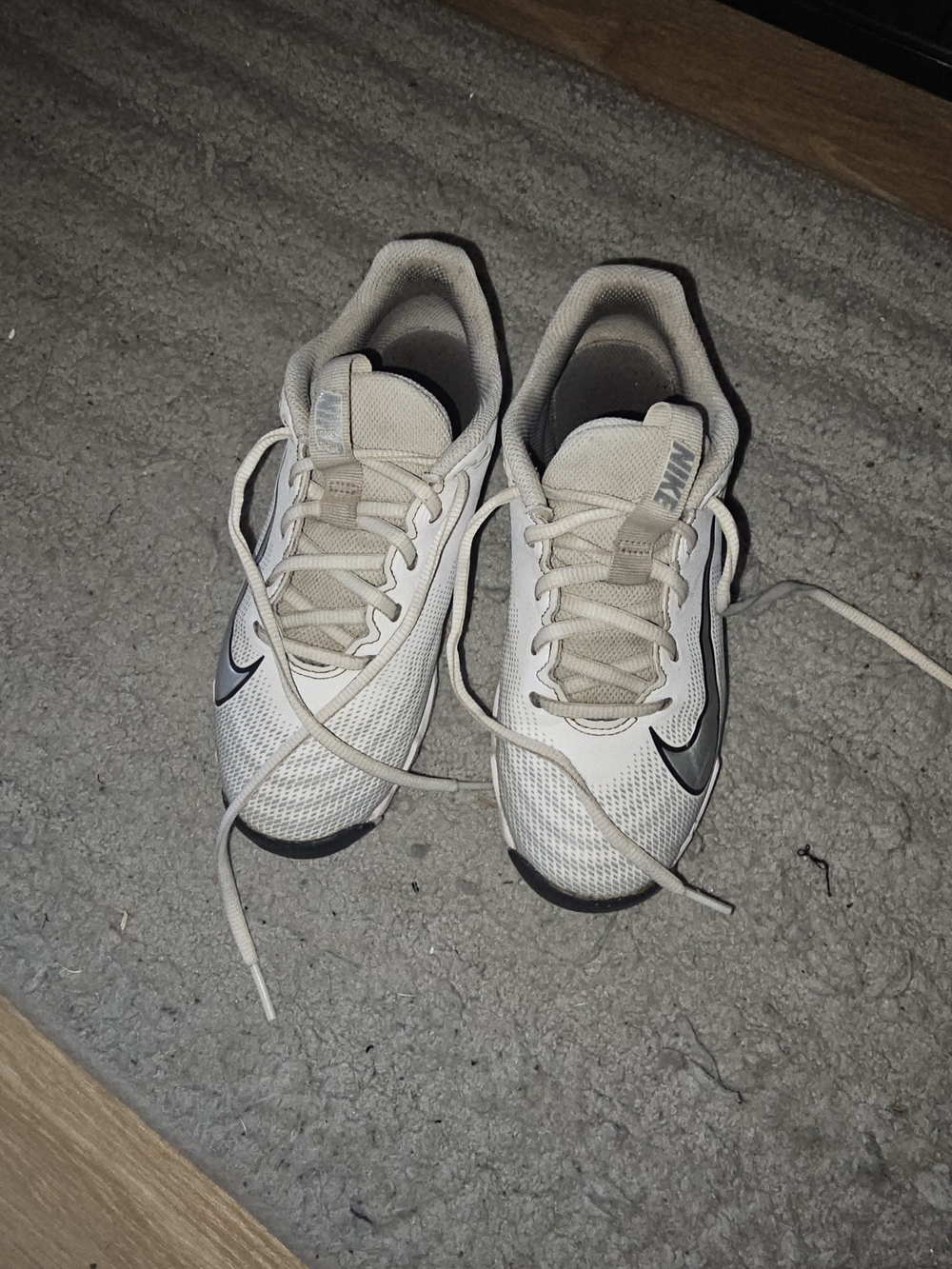 Nike Kids White Football Cleats